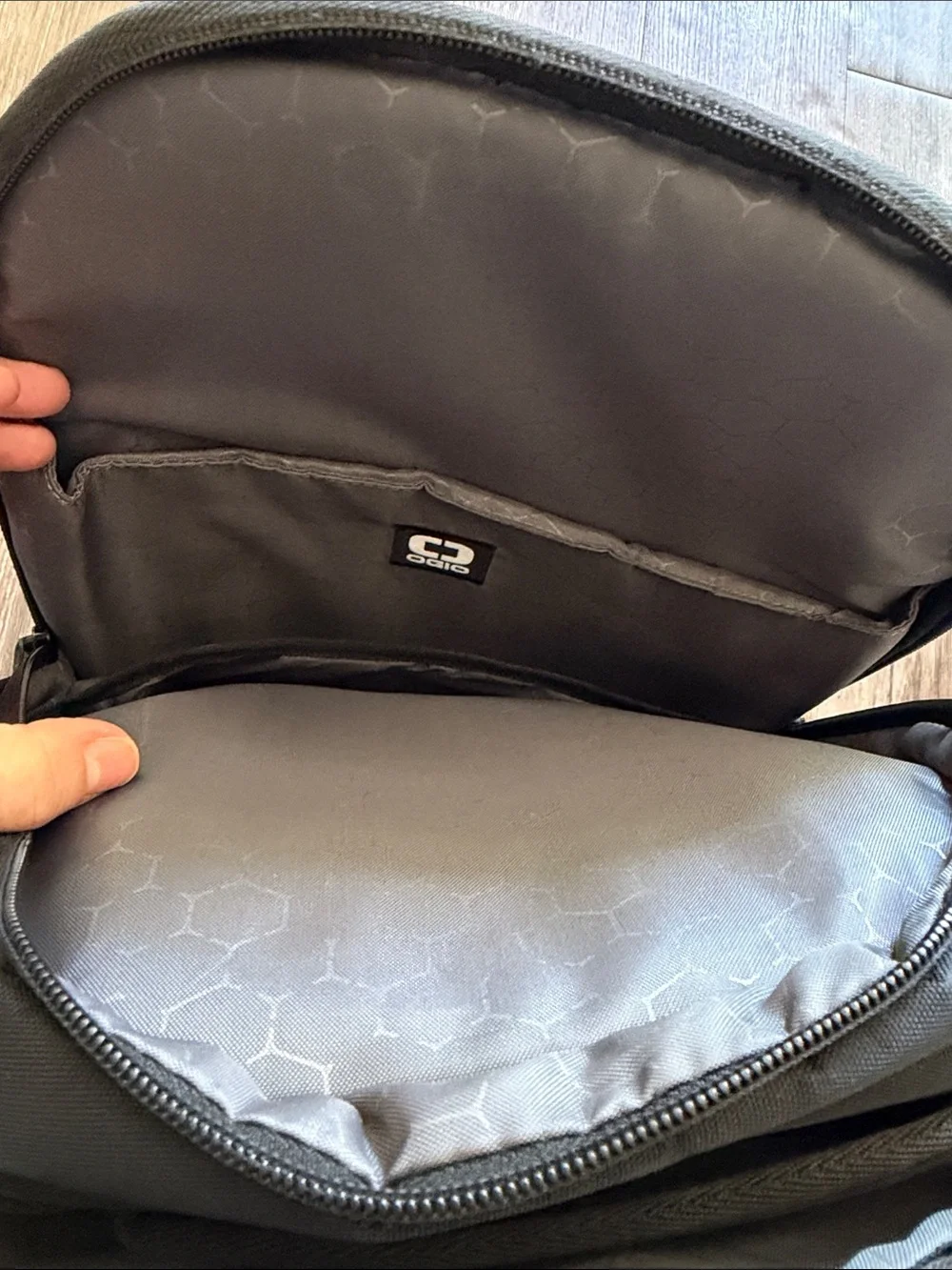 Black OGIO Logo Backpack - Men's Travel & Commuter Bag